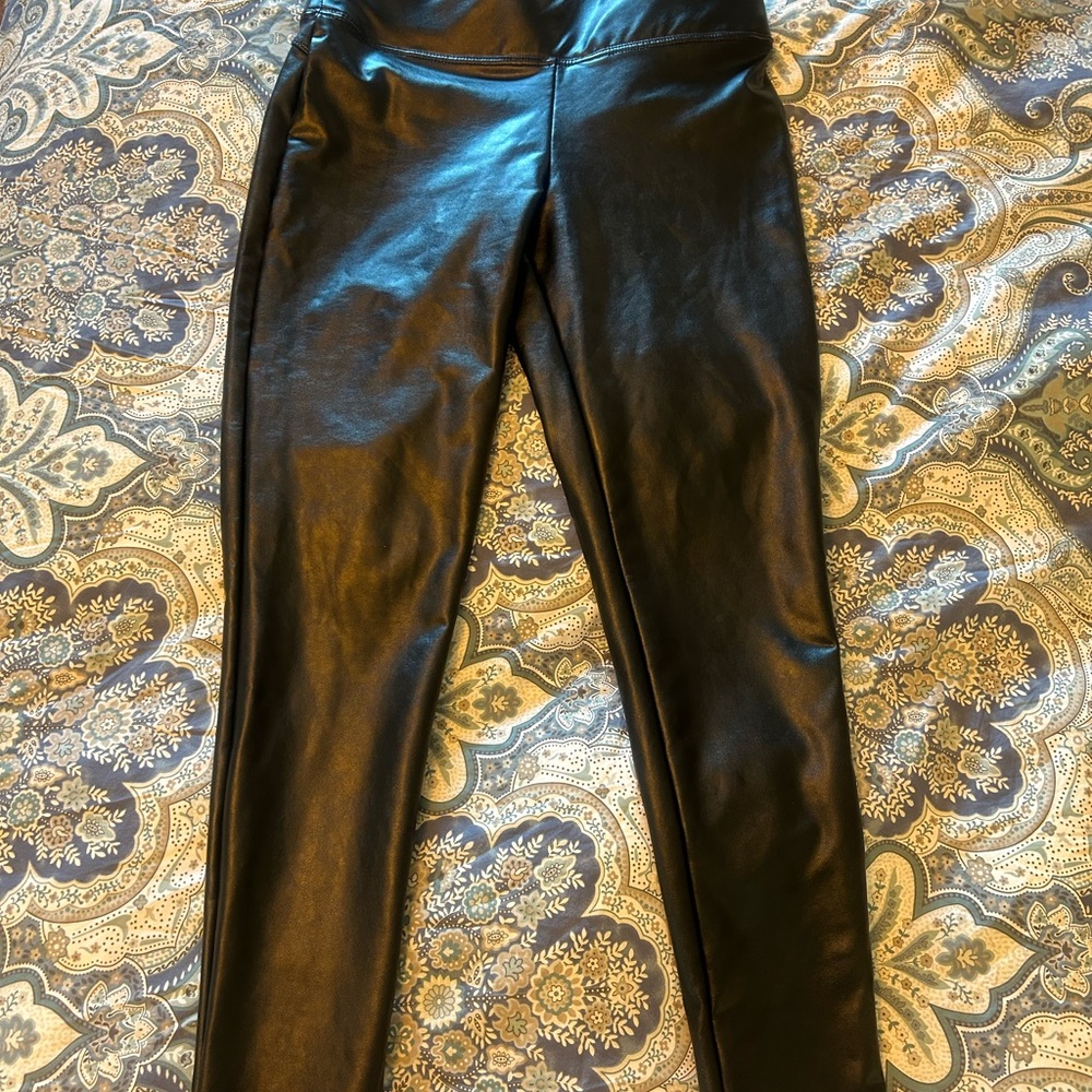 1. State Black Faux Leather Pants